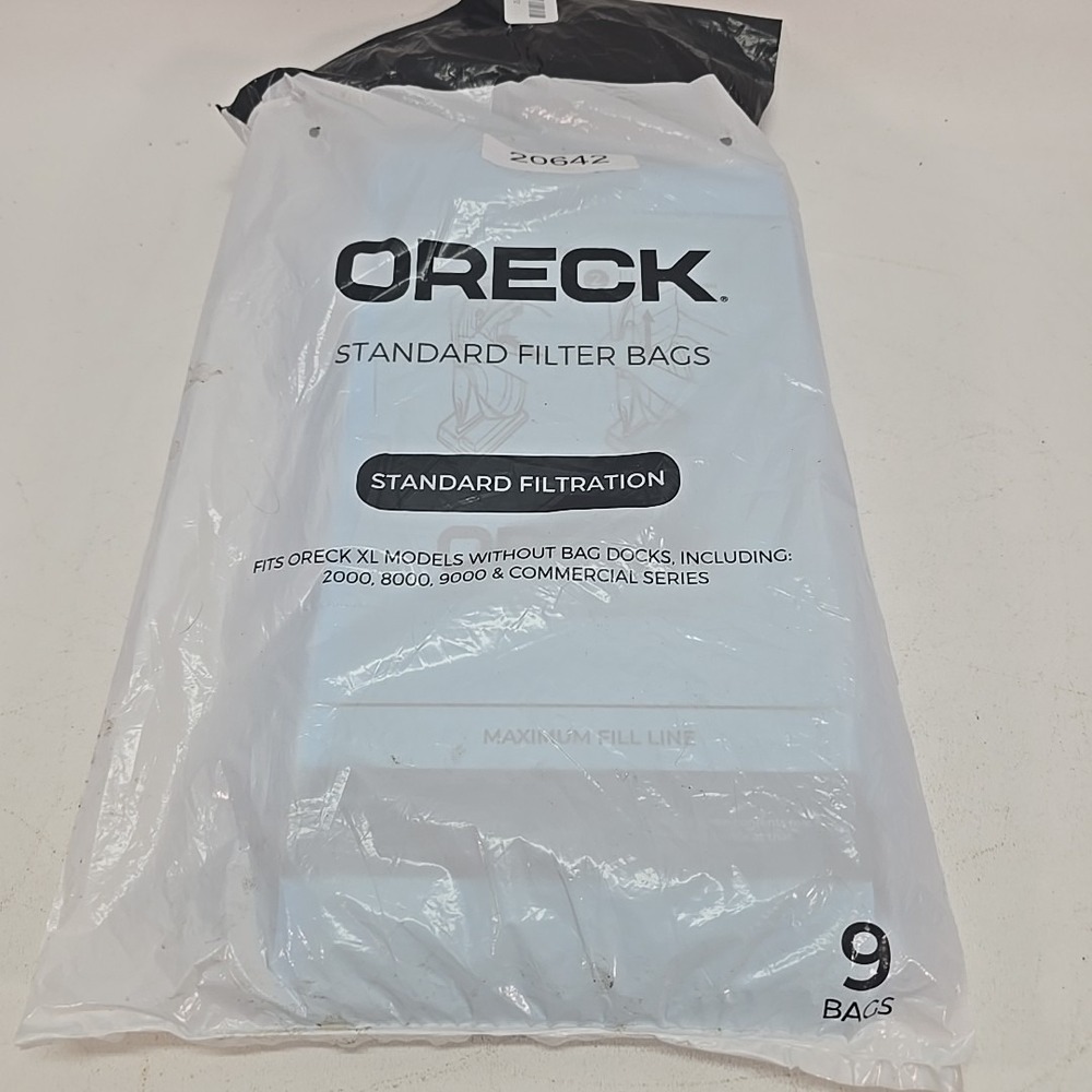 Genuine Oreck 9pk Filter Bags  For XL2000 XL8000 & XL 9000 Series